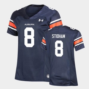 Women's Auburn Tigers Replica Navy Jarrett Stidham #8 Under Armour Football Jersey 577137-899
