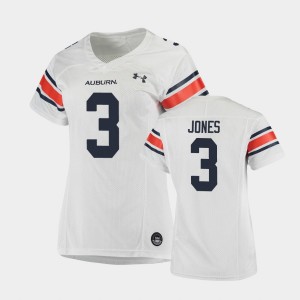 Women's Auburn Tigers Replica White Jonathan Jones #3 Football Jersey 477950-456