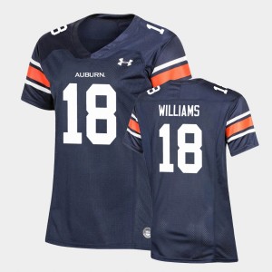 Women's Auburn Tigers Replica Navy Seth Williams #18 Under Armour Football Jersey 974538-916