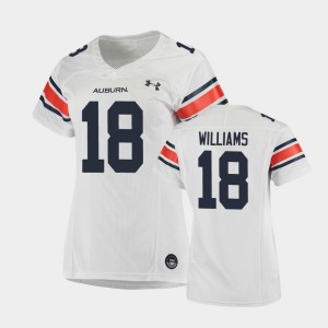 Women's Auburn Tigers Replica White Seth Williams #18 Football Jersey 380506-872