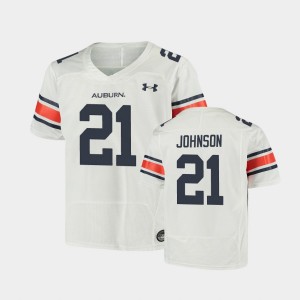 Youth Auburn Tigers Replica White Kerryon Johnson #21 Football Jersey 250608-300