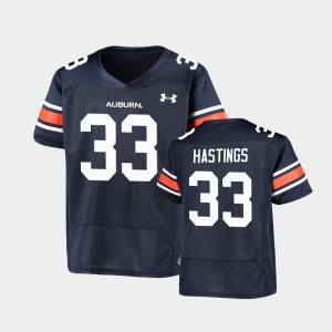 Youth Auburn Tigers Replica Navy Will Hastings #33 Football Jersey 975156-902