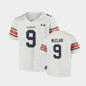 Youth Auburn Tigers Replica White Zakoby McClain #9 Football Jersey 290038-619